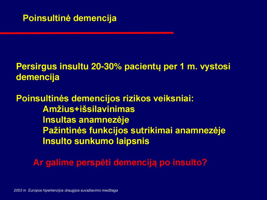 demencija i hipertenzija